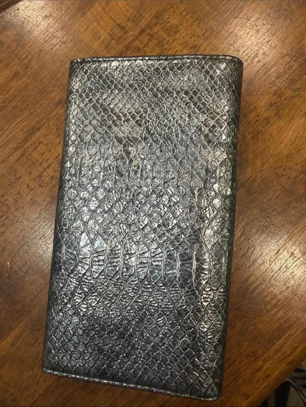 Victoria's Secret Metallic Silver Textured Wallet